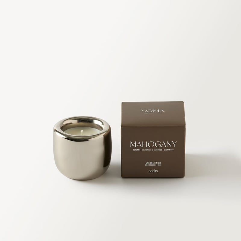 Soma Mahogany Chrome Candle 300g