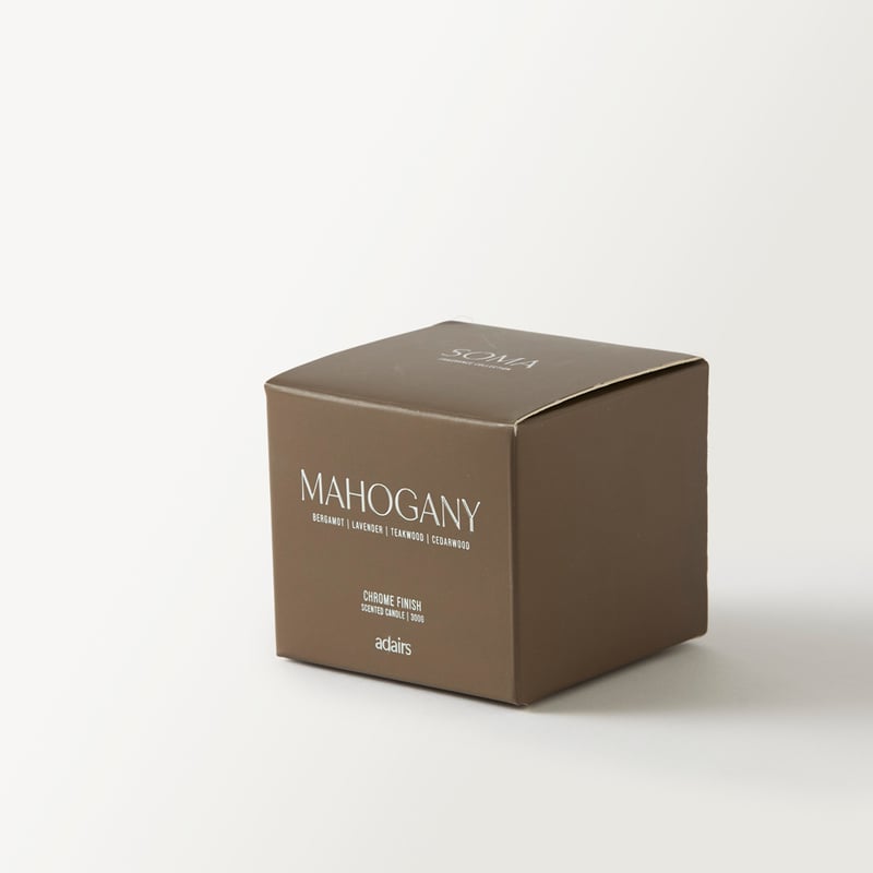 Soma Mahogany Chrome Candle 300g