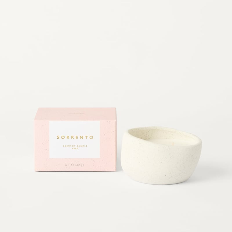 Sorrento White Lotus Natural Candle 400g