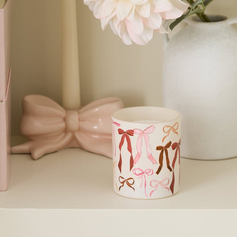 Sparkling Pomegranate Burgundy & Pink Printed Candle 215g