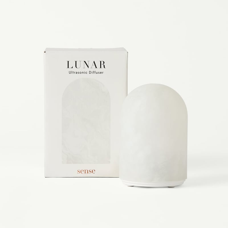 Sense Lunar Polyresin White Ultrasonic Diffuser