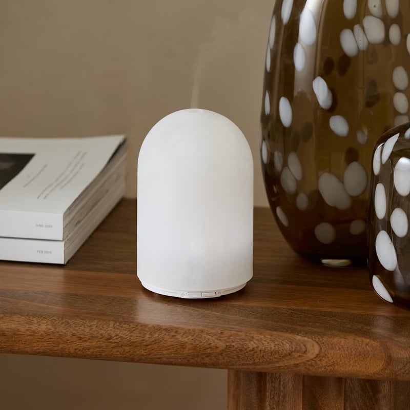 Sense Lunar Polyresin White Ultrasonic Diffuser