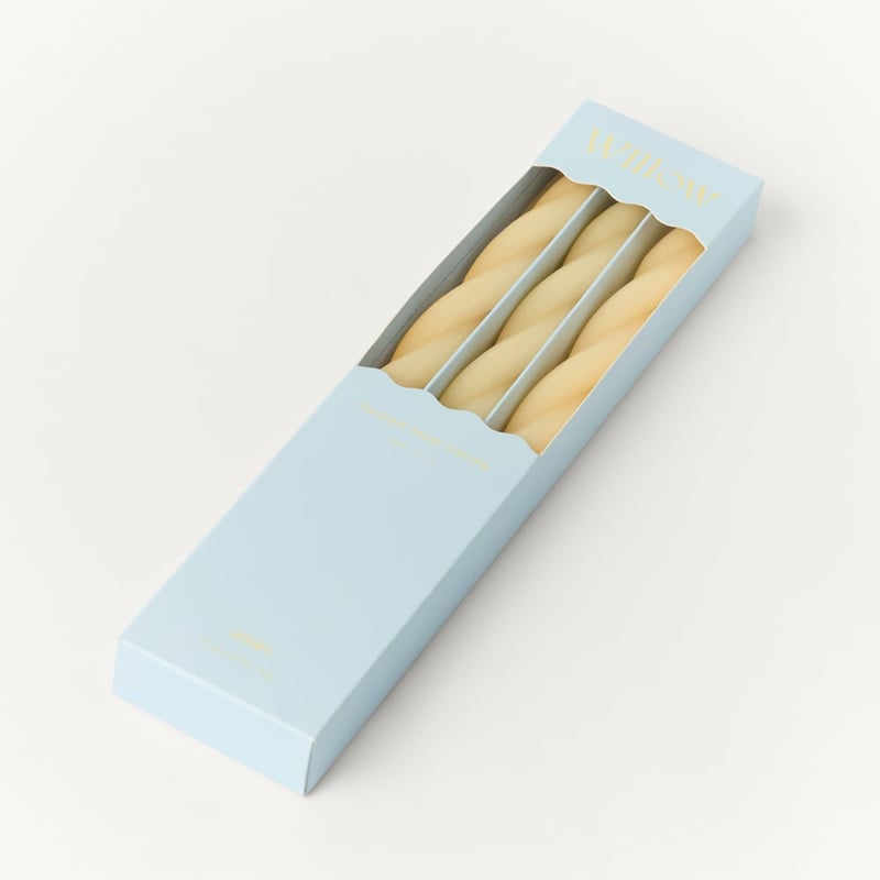 Willow Citrus Taper Candles Set of 3