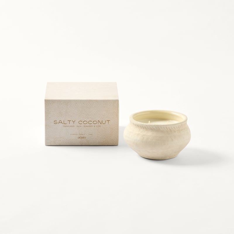 Nusa White Salty Coconut Candle 340g