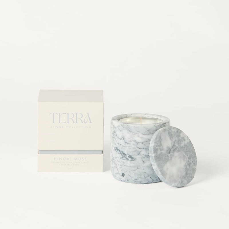 Terra Grey Hinoki Muse Candle 250g