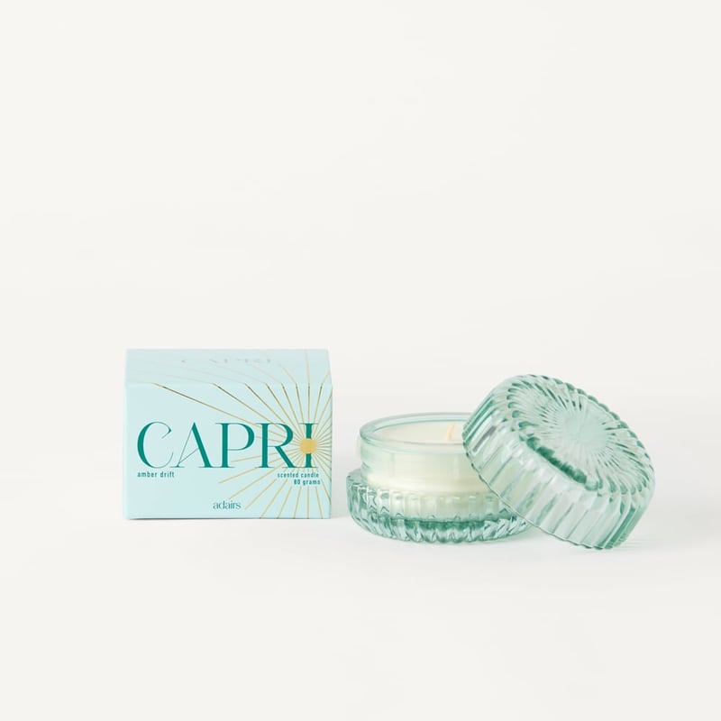 Capri Amber Drift Blue Candle 80g