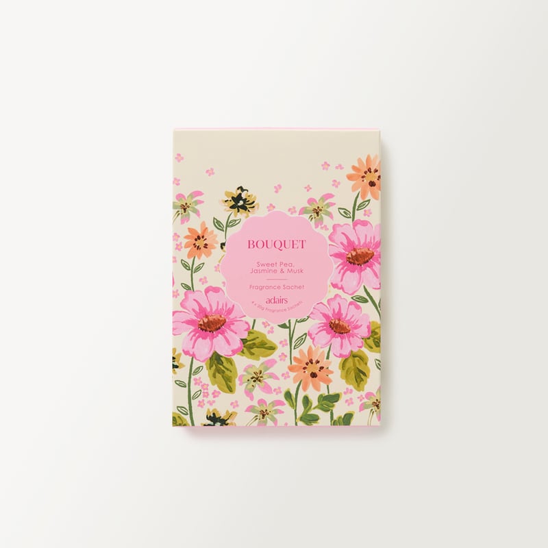 Bouquet Pink & Green Fragrance Sachets Set of 4