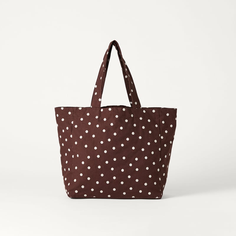Polka Dot Chocolate Tote Bag