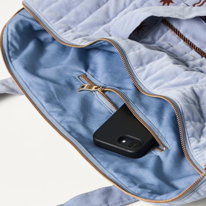 Island Drift Blue Overnight Bag