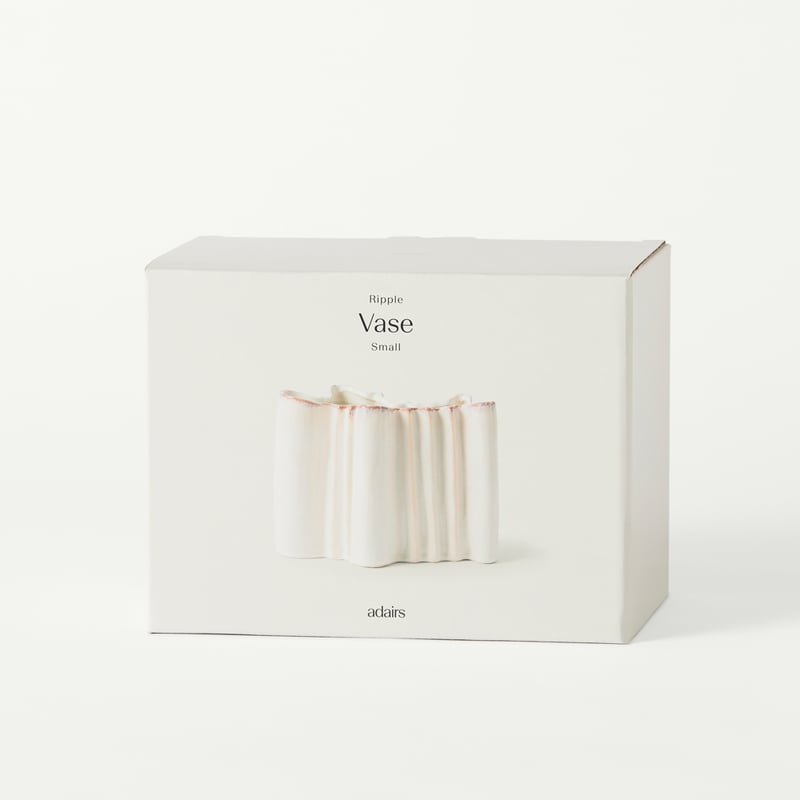 Ripple Cream Vase