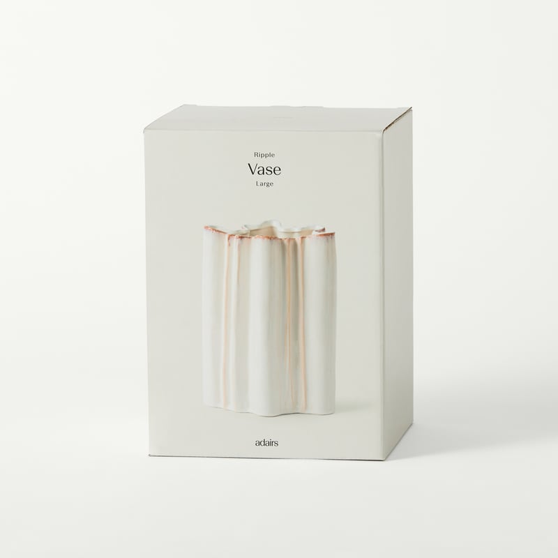 Ripple Cream Vase