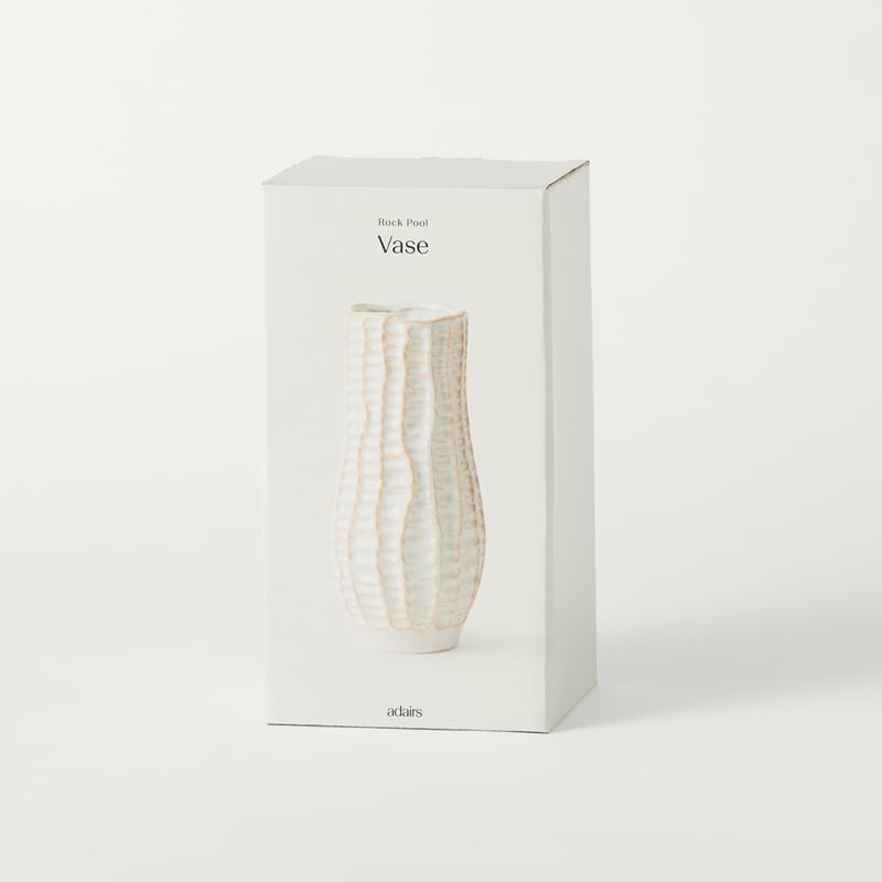 Rock Pool White Vase