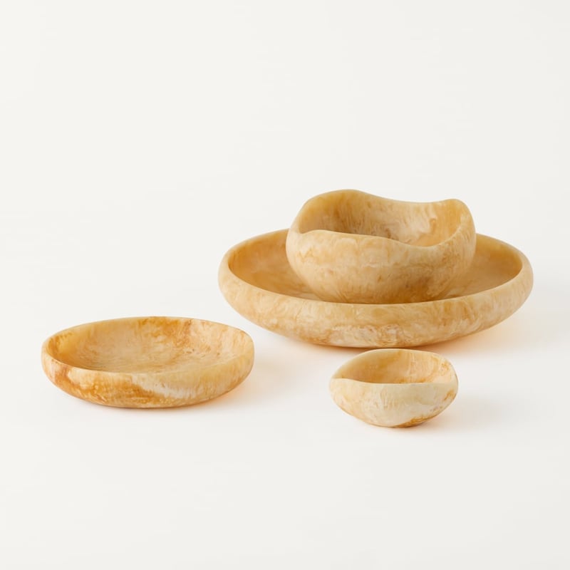 Arto Caramel Resin Large Bowl