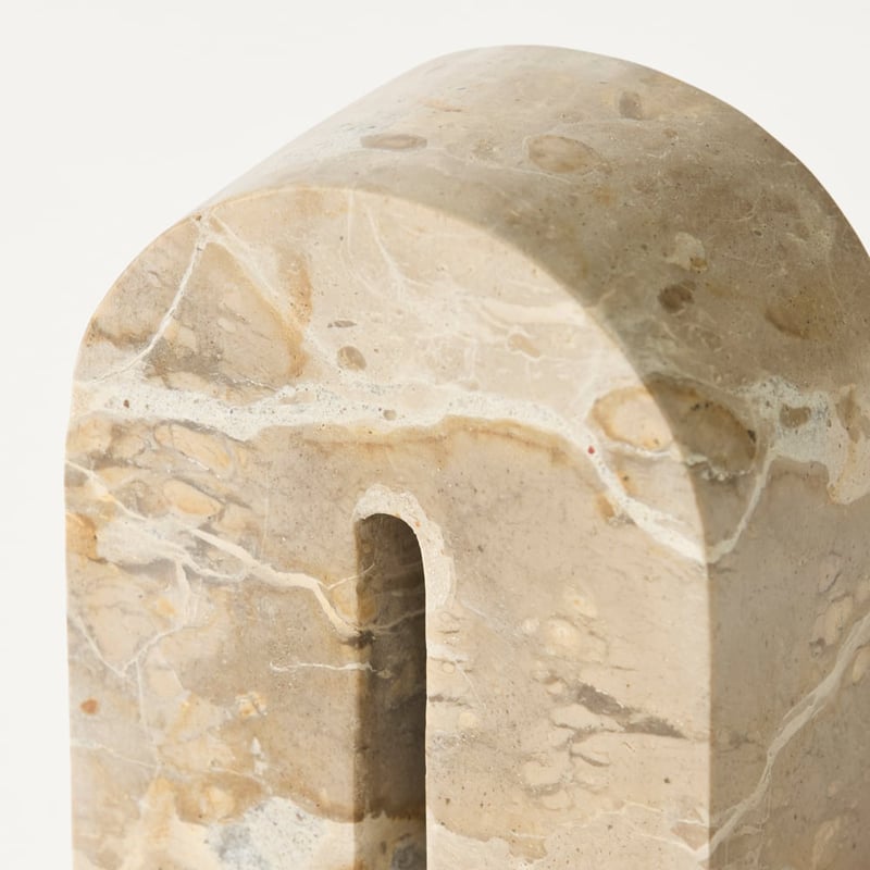 Luna Beige Marble Arch Sculpture