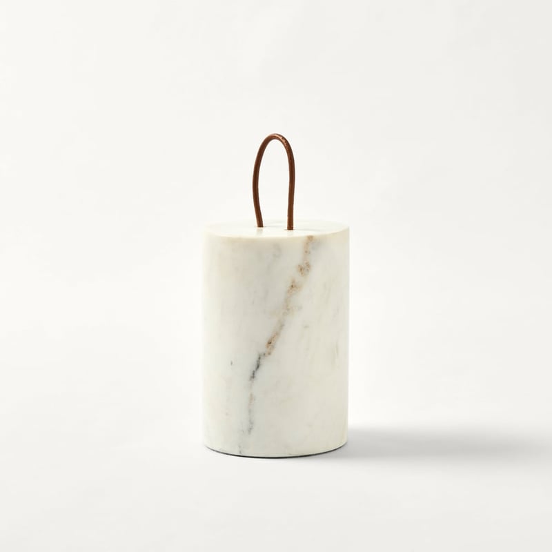 Mara White Marble Doorstop