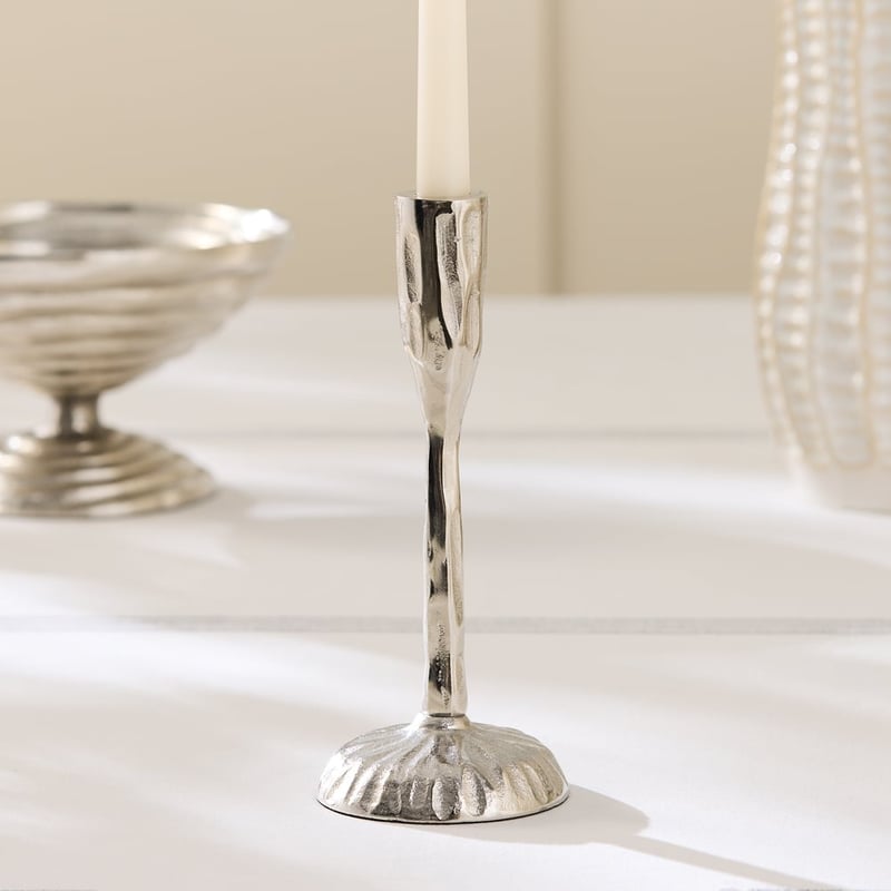 Mateo Silver Candle Holder