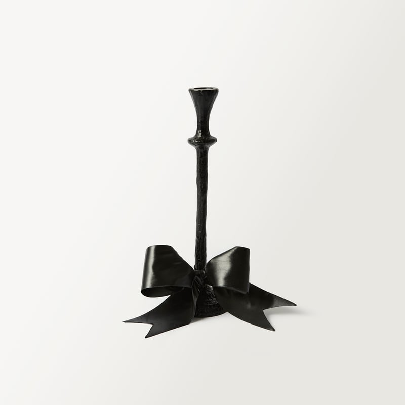 Noir Black Candle Holder