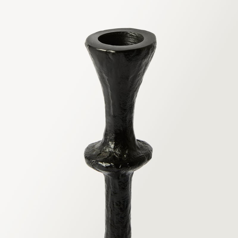 Noir Black Candle Holder