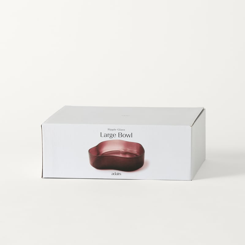 Ripple Burgundy Glass Bowl