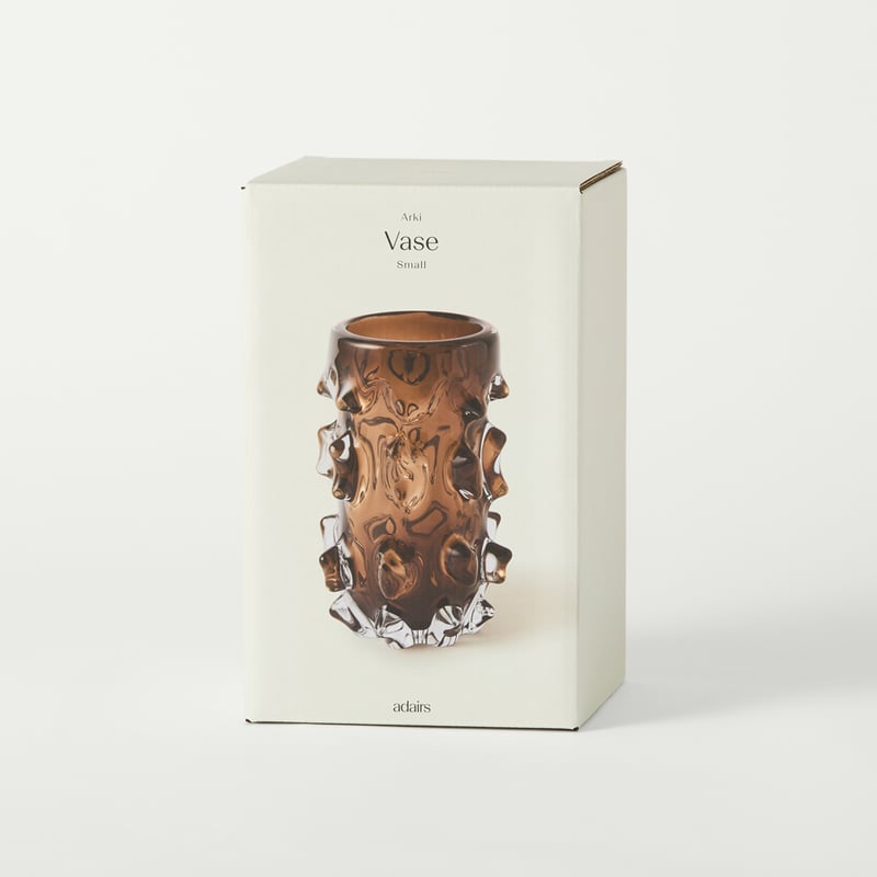Arki Brown Glass Small Vase