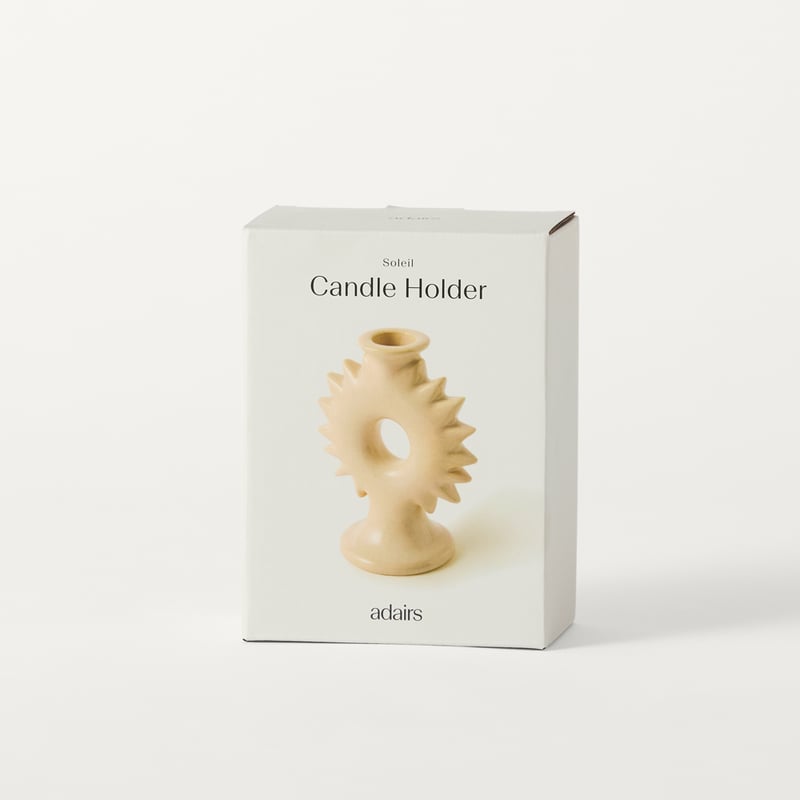 Soleil Natural Small Candle Holder