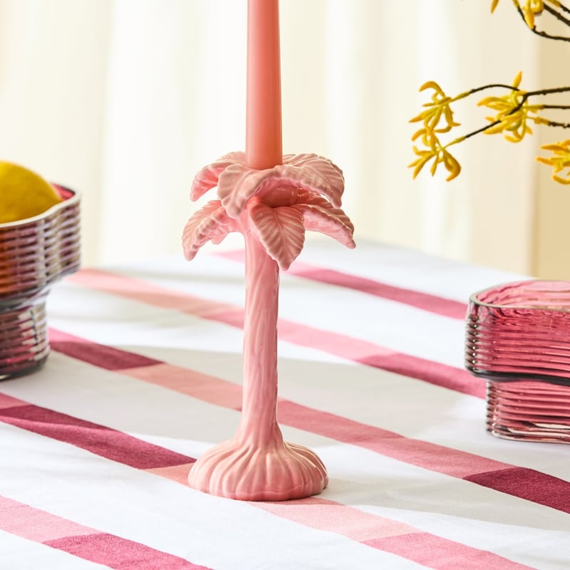 Palm Pink Candle Holder