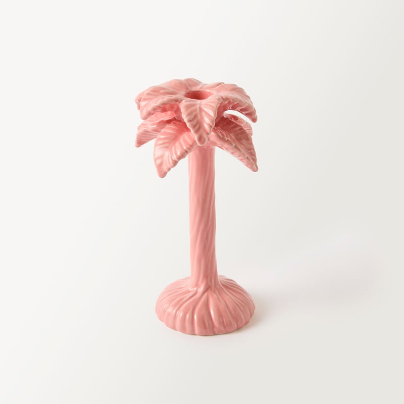 Palm Pink Candle Holder