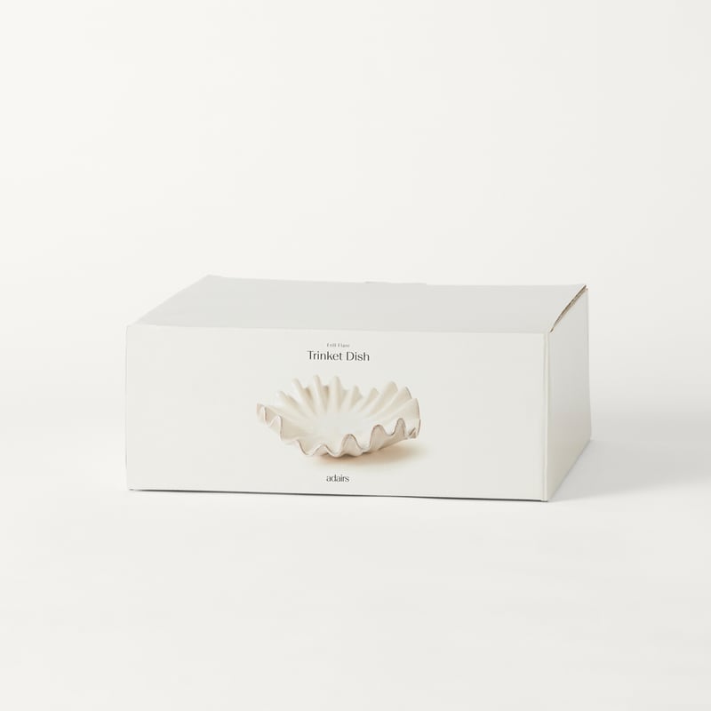 Frill White Flare Trinket Dish