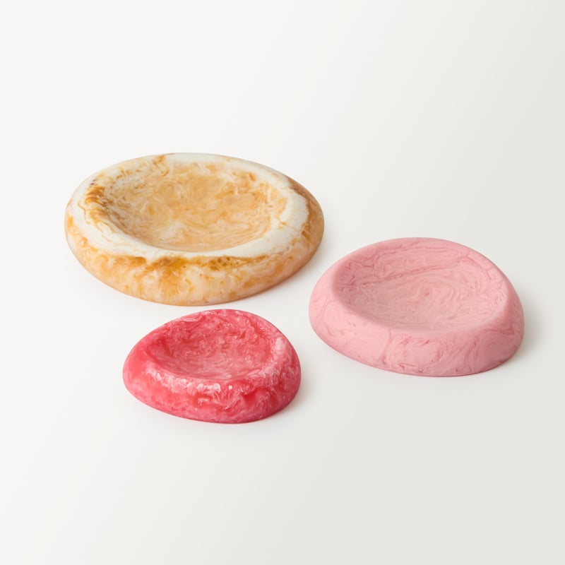 Arto Multi Resin Trinket Dishes Set of 3
