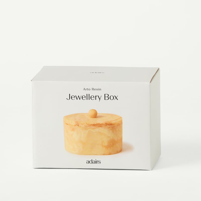 Arto Caramel Resin Jewellery Box
