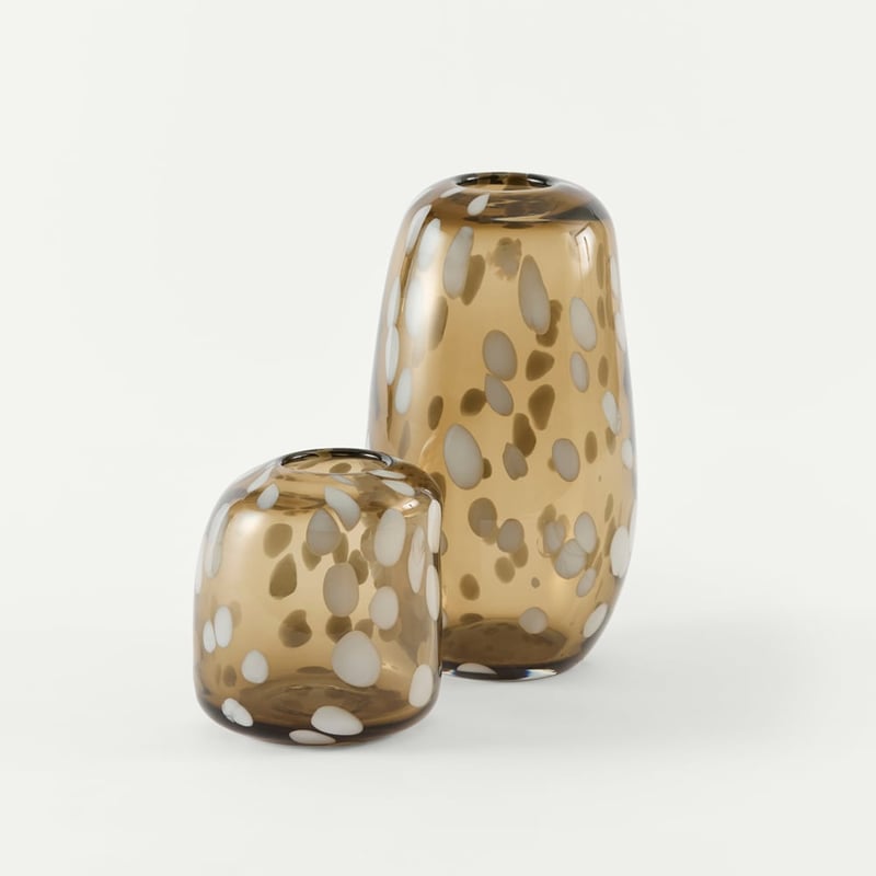 Gallet Brown Glass Vase