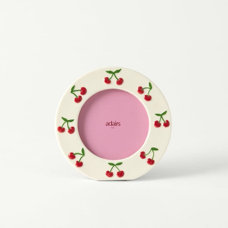 Mon Cherie White Round Photo Frame