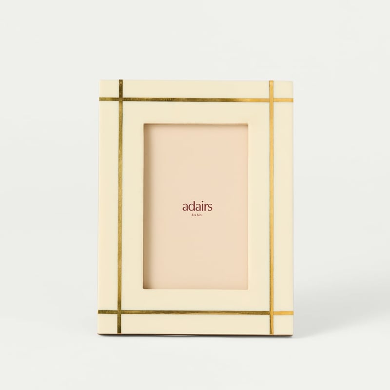 Elijah Natural & Gold Portrait Frame