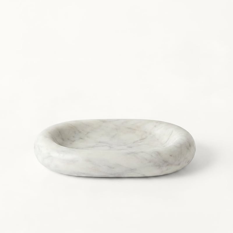 Marmo White Purple Marble Pill Dish
