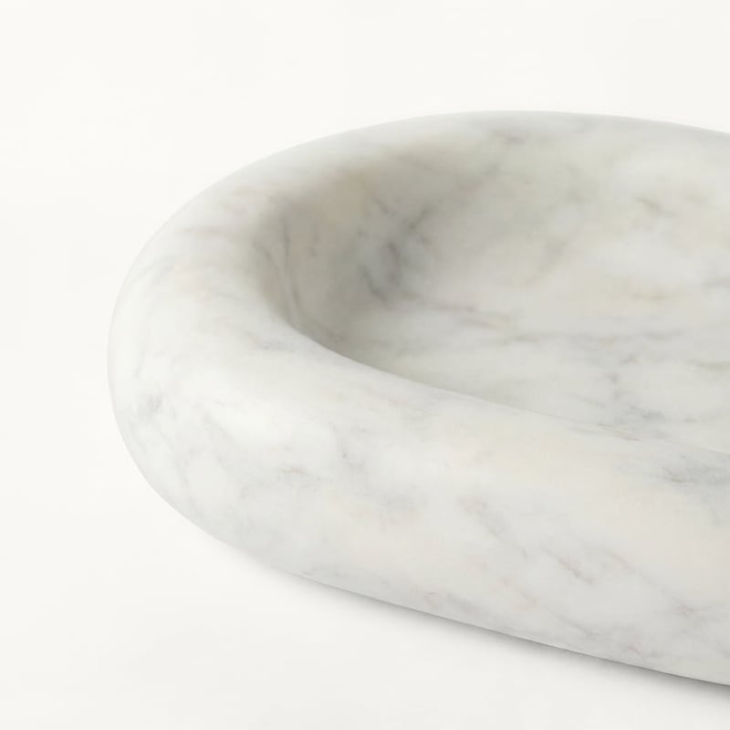 Marmo White Purple Marble Pill Dish