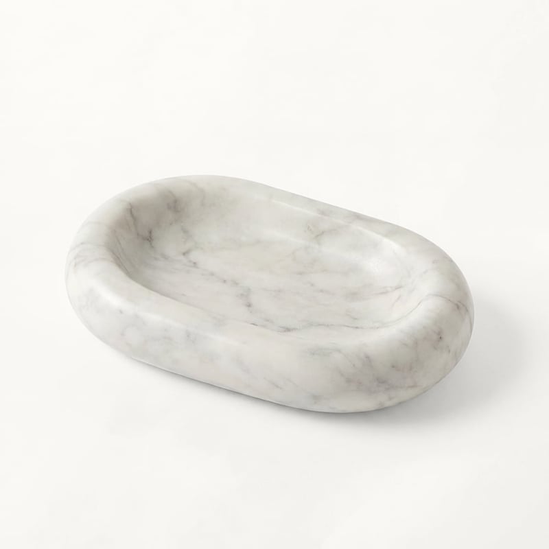 Marmo White Purple Marble Pill Dish