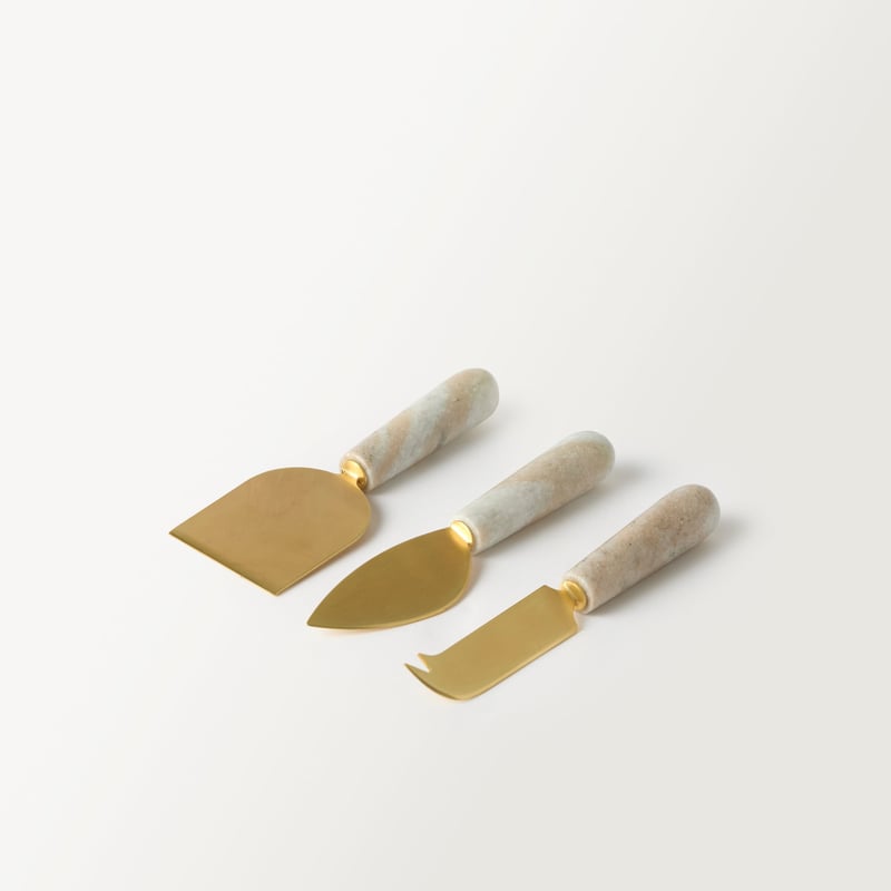 Marmo Toronto Marble Cheese Knife Set of 3