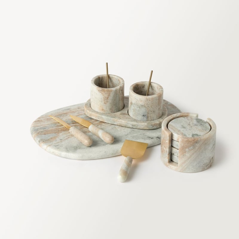 Marmo Toronto Marble Salt & Pepper Bowl Set of 3