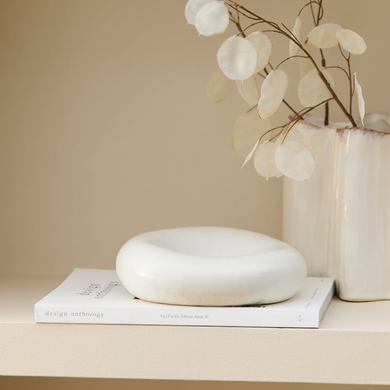 Pebble White Dish
