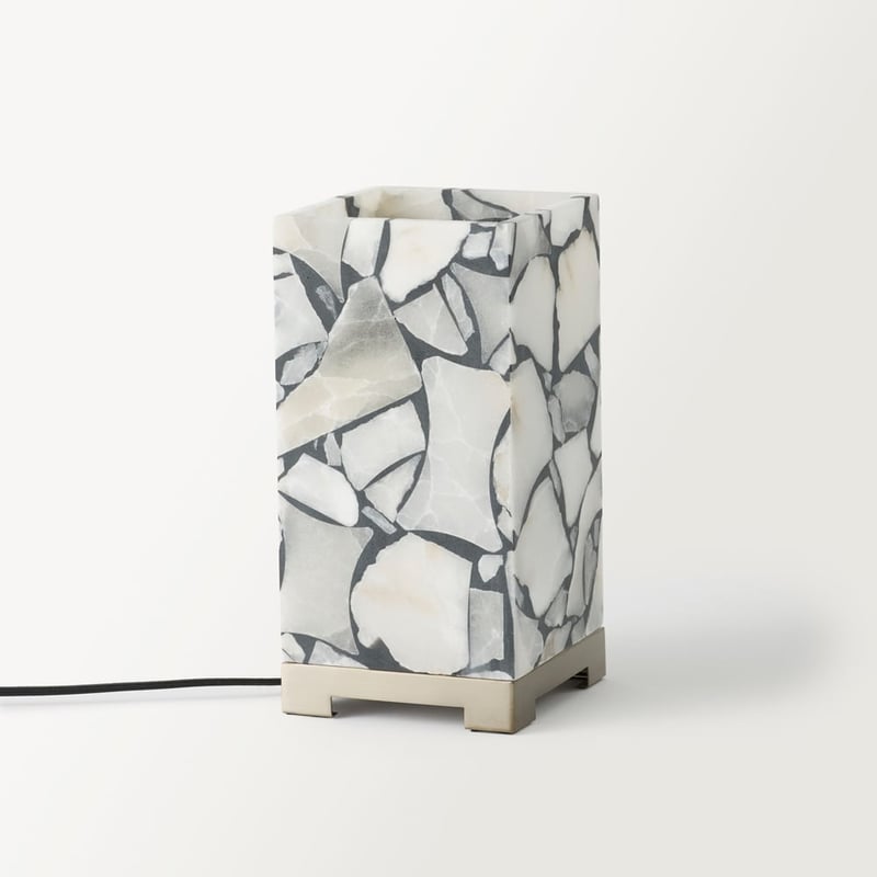 Nimbus Black Alabaster Light Up Table Light 