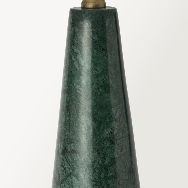 Gatsby Ivy Green & Off White Tapered Marble Table Light