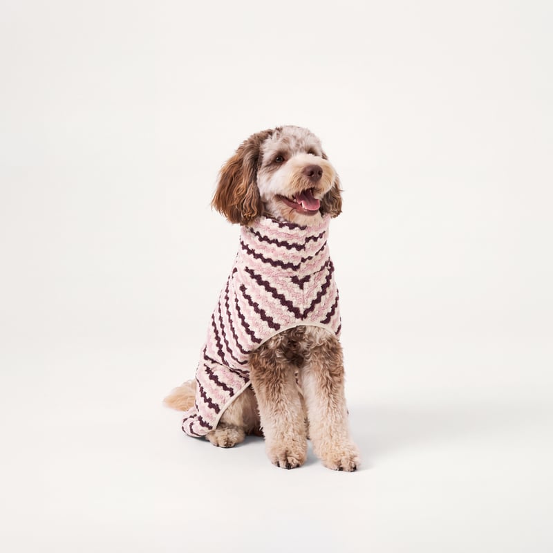 European Luella Pink & Burgundy Drying Jacket