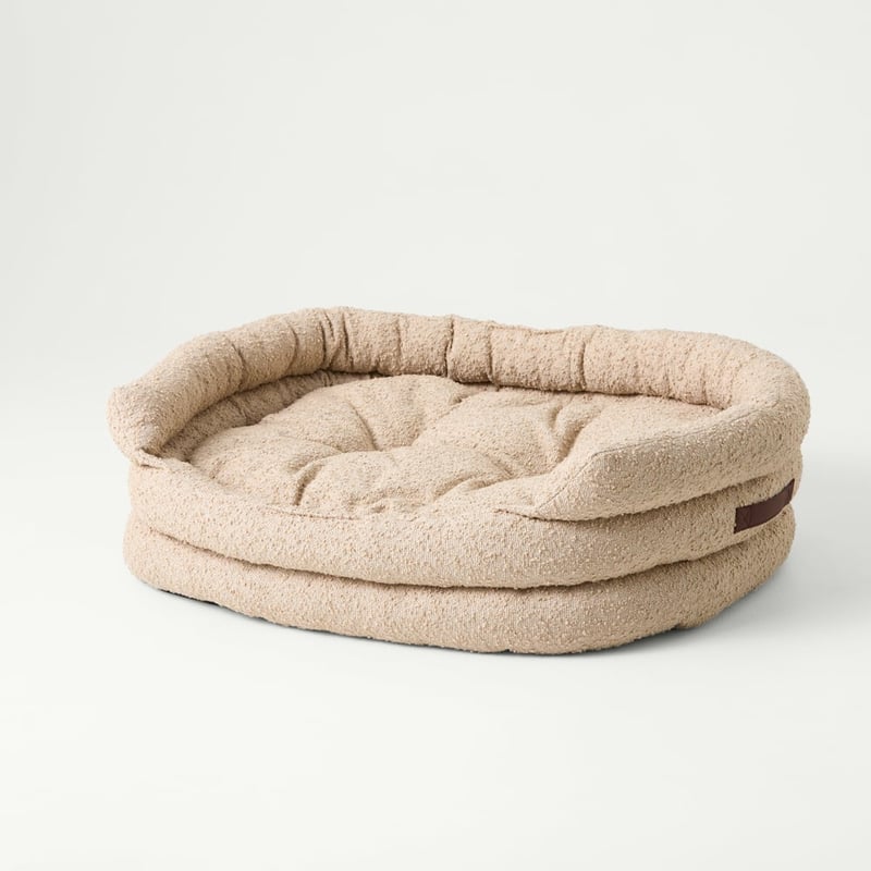 Ziggy Sesame Boucle Pet Bed