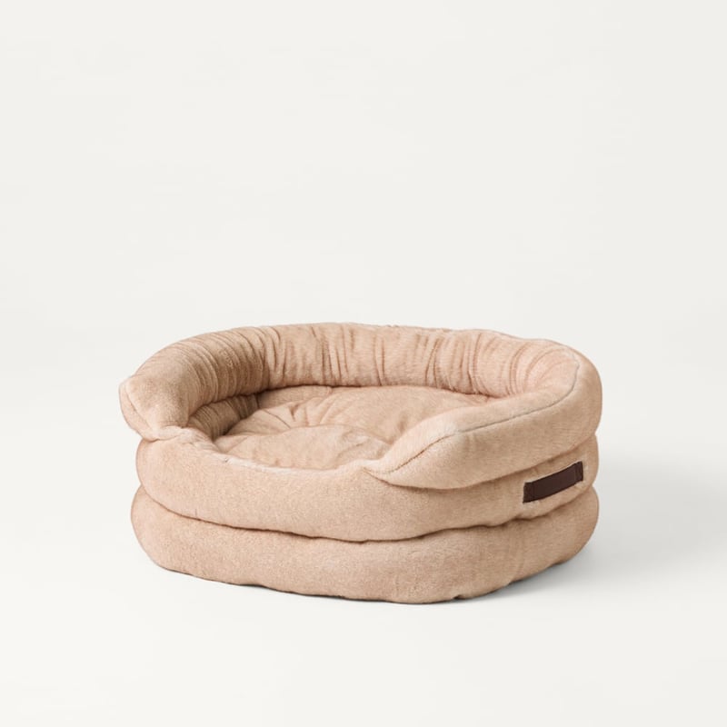 Ziggy Pebble Zurich Recycled Fur Pet Bed