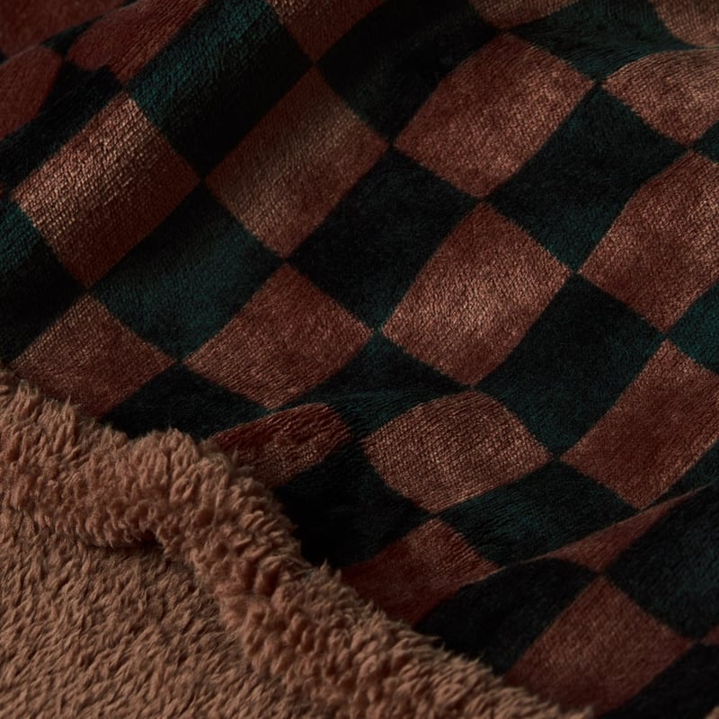Maisy Chocolate Checkboard Pet Blanket
