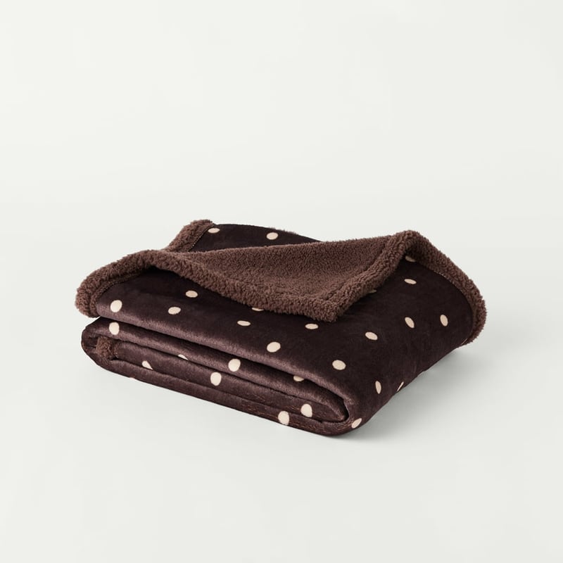 Maisy Chocolate Polka Dot Pet Blanket