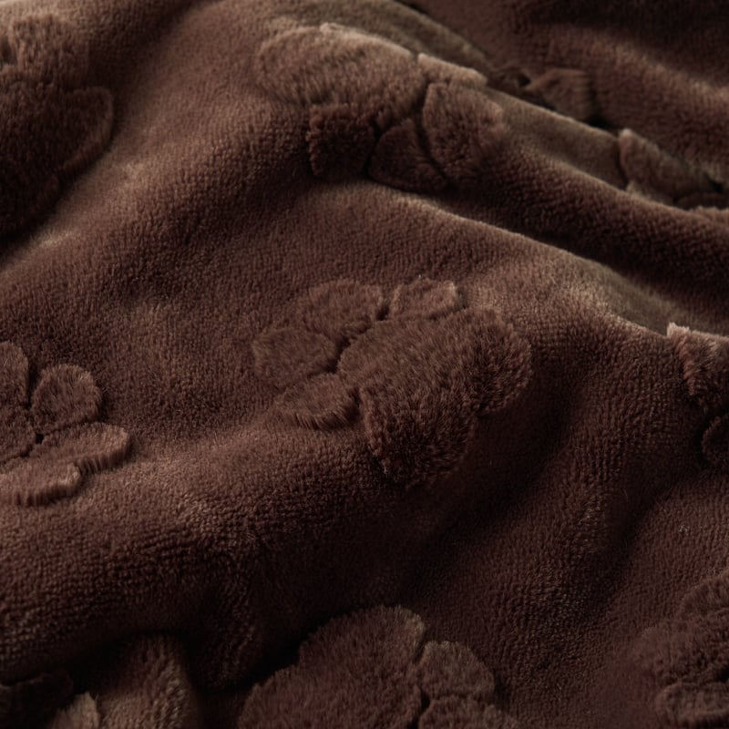 Paws Chocolate Recycled Fur Pet Blanket