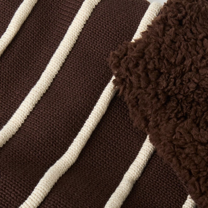 Knitted Chocolate Stripe Pet Jumper