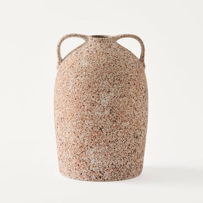 Urn Brown Textured Large Vase 