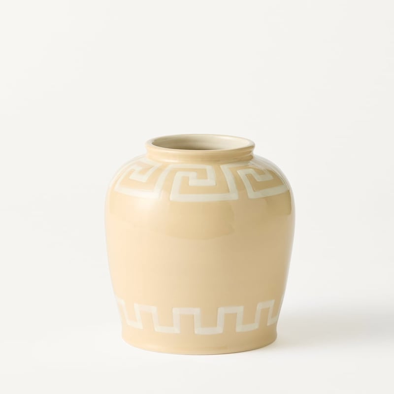 Key Natural Border Small Vase